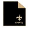 KR Strikeforce Officially Licensed NFL New Orleans Saints Logo Bowling Ball Shammy Cleaning Pad view 1