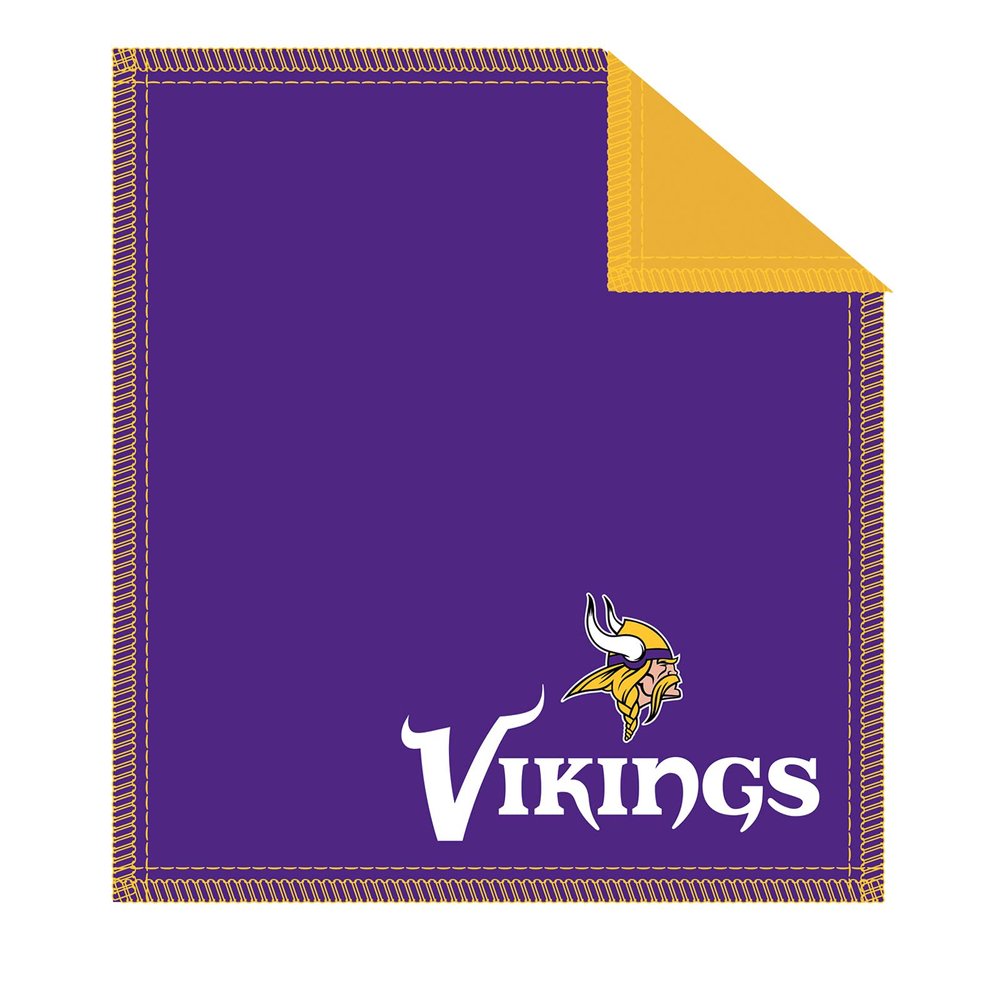 KR Strikeforce Officially Licensed NFL Minnesota Vikings Logo Bowling Ball Shammy Cleaning Pad