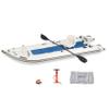 Sea Eagle 437ps PaddleSki Inflatable 1-2 Person Catamaran Boat  Paddle, Motor, Fish, or Sail  4-in-1 Inflatable Watercraft  Self Bailing (437ps PaddleSki Solo Start Up Package) view 1