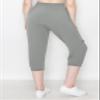 ALWAYS Women's Capri Jogger Pants - High Waisted Soft Zipper Casual Sweat Pants Grey S view 4
