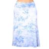 HEYHUN Plus Size Womens Casual Printed Tie Dye Solid Boho Hippie Long Maxi Skirt - Blue White Multi - 2XL view 1