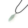Adabele 1pc Real Natural Green Aventurine Gemstone Drop Pendant Necklace Healing Reiki Chakras Energy Rock 18 Inch Women Men Leather Cord Jewelry GGP-H8 view 1
