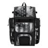 Boombah Superpack Bat Bag - Backpack Version (no wheels) - Holds 4 Bats - USA Old Glory Black Ops Bat Bag Black/Charcoal/White view 1