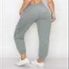 ALWAYS Women's Zipper Jogger Track Pants - Premium Soft Stretch Sweatpants Grey 3XL view 3