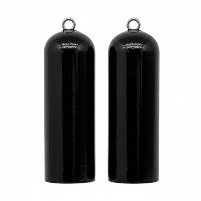 Deep Drop Weights - Offshore Fishing - Swordfish & Cod Weights (Black Vinyl, 3lbs 2pcs)