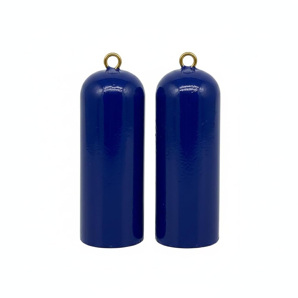 Deep Drop Weights - Offshore Fishing - Swordfish & Cod Weights (Blue Vinyl, 3lbs 2pcs)
