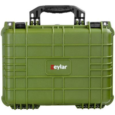 Eylar 16" Hard Gun Case IP67 Waterproof & Shock Resistant with Customizable Foam, TSA Compliant, 16 inch 13 inch 6.87 inch (Green)