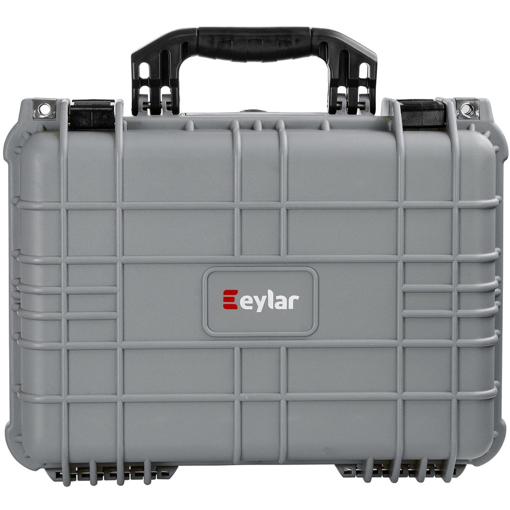 Eylar 16" Hard Gun Case IP67 Waterproof & Shock Resistant with Customizable Foam, TSA Compliant, 16 inch 13 inch 6.87 inch (Gray)