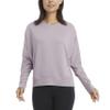 Danskin Women's Long Sleeve Wash Pullover Sweatshirt, Dusted Lilac, X-Large view 1
