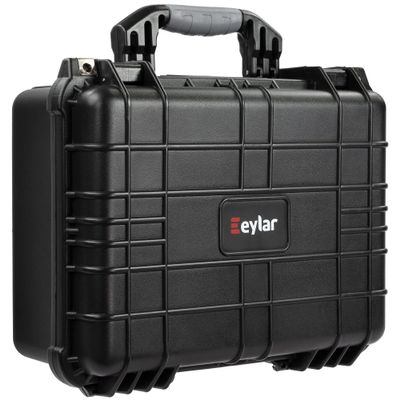 Eylar 16" Hard Gun Case IP67 Waterproof & Shock Resistant with Customizable Foam, TSA Compliant, 16 inch 13 inch 6.87 inch (Black)