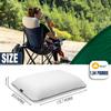 alkamto Travel & Camping Comfortable Memory Foam Pillow  Easy to Carry Portable Bag  Temperature Regulating Pillow Case (White + Extra Cover) view 4