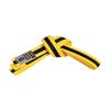 Gameness Youth Jiu Jitsu Striped Belt | BJJ Belt for Kids | Jiu Jitsu Youth Striped Belt from Sports Yellow/Black A2 view 1