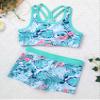 renvena Baby Girls Bikini Sets Racer Back Tank Top with Boy Shorts Beachwear Summer Swimming Clothes Turquoise 16 view 2