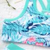 renvena Baby Girls Bikini Sets Racer Back Tank Top with Boy Shorts Beachwear Summer Swimming Clothes Turquoise 16 view 4