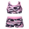 renvena Baby Girls Bikini Sets Racer Back Tank Top with Boy Shorts Beachwear Summer Swimming Clothes Camouflage Pink 16 view 1