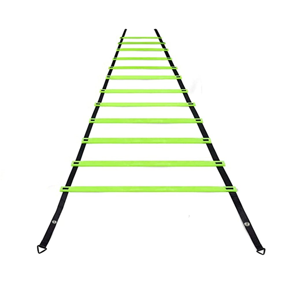 Agility Ladder 6M Agility Ladder, Flexibility Speed Ladder, Speed Agility Training Set,10 Agility Cones/ 4 Steel Stakes - Included Carry Bag