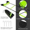 Agility Ladder 6M Agility Ladder, Flexibility Speed Ladder, Speed Agility Training Set,10 Agility Cones/ 4 Steel Stakes - Included Carry Bag view 3