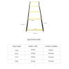 Agility Ladder Multifunction Agile Training Ladder,Fitness Training Set, Fixed Rungs Agility Ladder, for Outdoor Basketball Football Tennis Sports Training(Size:6.8M) view 2