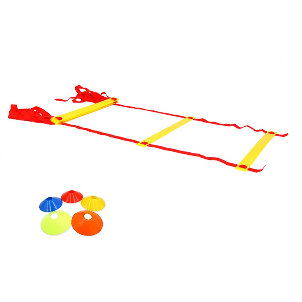 Agility Ladder Football Flexibility Training Jumping Ladder, Agility Speed Ladder, Exercise Trainer Kit,for Rugby, Boxing, Lacrosse Tennis(Size:5M)
