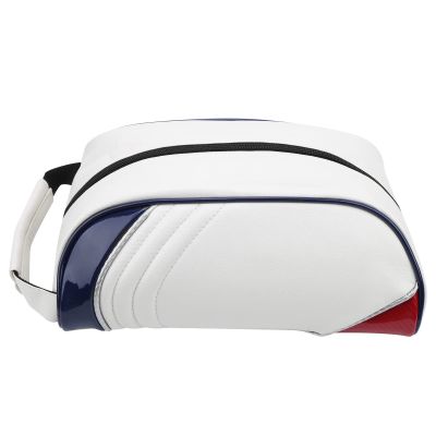 Golf Shoe Bag, Zippered Golf Shoe Carrier Bag Travel Shoes Case Carry Tote Bag White Convenient Carrier Bags for Men Women Golfer Accessories