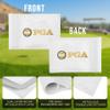 COGOLFING Golf Flag Mini, Double-Sided PGA National Flag with Regular Tube, Double-Sewn Durable 420D Nylon Golf Pin Flags for Backyard Landscape, 8"L x 6"H, White, 3-pack view 4