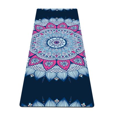 nuveti Yoga Mat Print Extra Thick TPE Non Slip Fitness Exercise Mat with Carrying Bag,72"x24" Extra Thick 6MM Exercise & Workout Mat for Yoga, Pilates Fitness and Floor Exercises