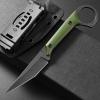 Ccanku C1140 Fixed Blade Knife,D2 Blade G10 Handle Claw Knife for Outdoor, EDC Tool, Survival, Hiking, Camping (Army Green) view 2