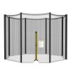 XXJJ 6/8 Straight Poles Round Frame Trampoline Net (Net Only), 6/8/10/12/13/14Ft Replacement Safety Enclousure Net,10ft 4 Arches or 8 Poles view 1