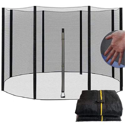 XXJJ Trampoline Net Replacement Safety Enclosure Net for 6/8/10/12/13/14 FT/ 6/8 Straight Poles,14ft 4 Arches or 8 Poles