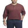 IZOD Men's Tall Saltwater Long Sleeve Henley Shirt, Port Royale, 4X-Large Big view 1