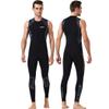 QCTZ Men's Neoprene 3Mm Long John Fullsuit, Front Zip One Piece Diving Suits, Sleeveless Wet Suit for Water Sports view 2