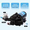 Sailingflo Washdown Kit Deck Wash Pump - 5.5 GPM, 70 PSI, 12V, Self-priming 5 Chamber Diaphragm Water Pressure Pump with 1/2 Inch FNPT Ports for Marine, RV, Boat, Yacht, Car, Mini Motor view 2
