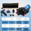 Sailingflo Washdown Kit Deck Wash Pump - 5.5 GPM, 70 PSI, 12V, Self-priming 5 Chamber Diaphragm Water Pressure Pump with 1/2 Inch FNPT Ports for Marine, RV, Boat, Yacht, Car, Mini Motor view 3
