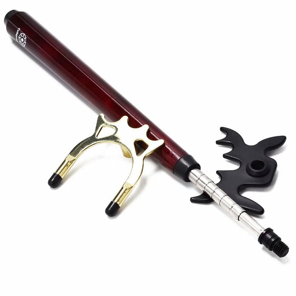 Collapsar Retractable Billiards Pool Cue Stick Bridge with Removable Metal Bridge Head,Billiards Pool Cue Accessory for Pool Table