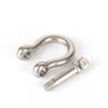 16PCS 5/16 Inch Screw Pin Anchor Shackle,M6 Heavy Duty Stainless Steel Chain Shackle for Wirerope Lifting Paracord Outdoor Camping Survival Rope Bracelets,Sliver view 2