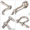 16PCS 5/16 Inch Screw Pin Anchor Shackle,M6 Heavy Duty Stainless Steel Chain Shackle for Wirerope Lifting Paracord Outdoor Camping Survival Rope Bracelets,Sliver view 4