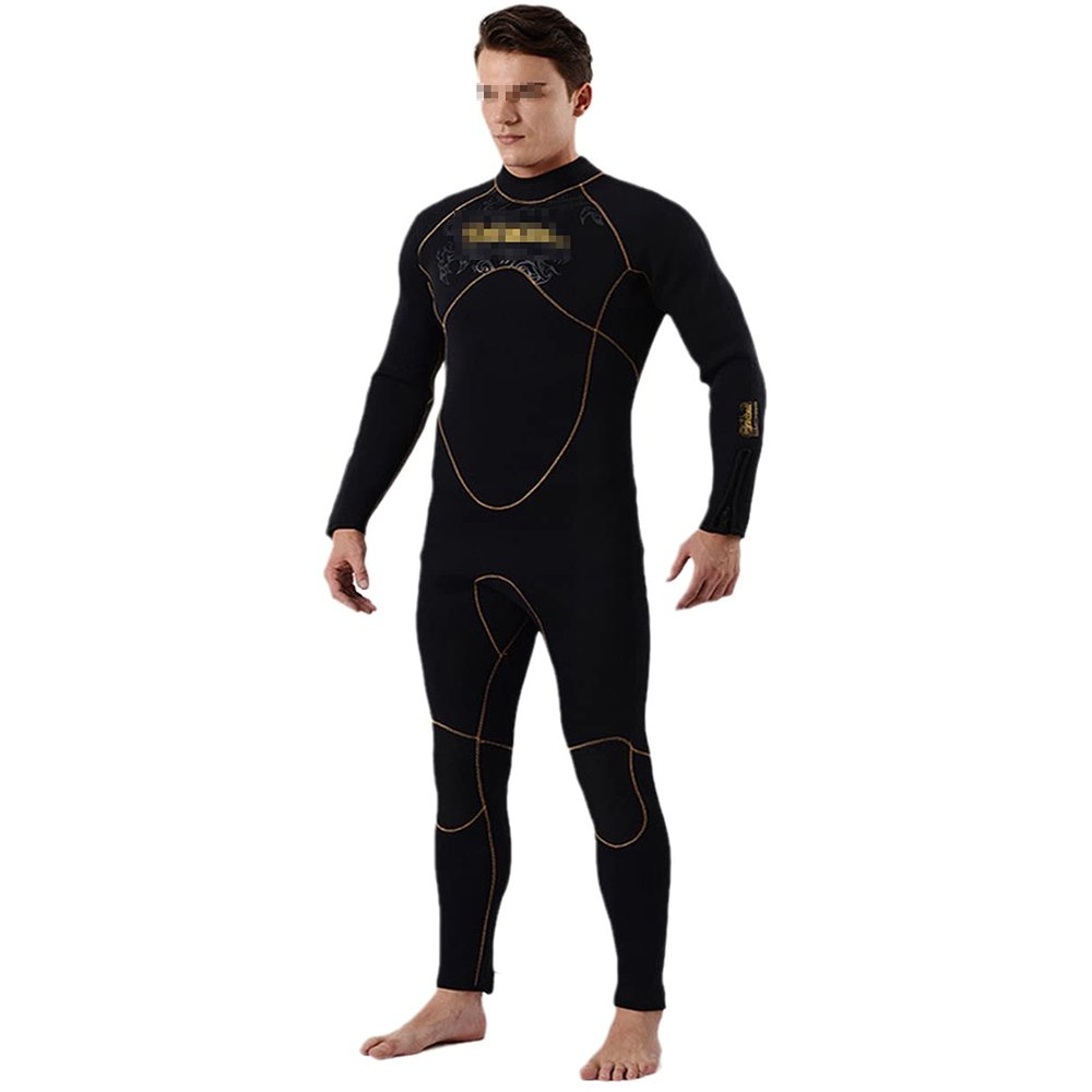 QCTZ Scuba Diving 5Mm Wetsuit, Mens Neoprene Spearfishing Full Body Swimwear Wetsuit, Diving Kite Surfing Suit