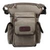 Canvas Drop Leg Bag Waist Pack Thigh Bag for Men Women Tactical Military Motorcycle Bike Cycling Hiking Camping Outdoor Travel Sling Crossbody Pouch Pack Pocket Daypack (Gray Green) view 1