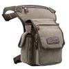 Canvas Drop Leg Bag Waist Pack Thigh Bag for Men Women Tactical Military Motorcycle Bike Cycling Hiking Camping Outdoor Travel Sling Crossbody Pouch Pack Pocket Daypack (Gray Green) view 2