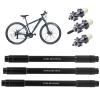 Aluminum Alloy Bicycle Wheel Bicycle Thru Axle Quick Release Aluminium Alloy Bicycle Rear Fork Thru Axle Skewer Bike Repair Replacement Wheel Hub Skewers Wear-Resistant Lightweight and Compact view 2