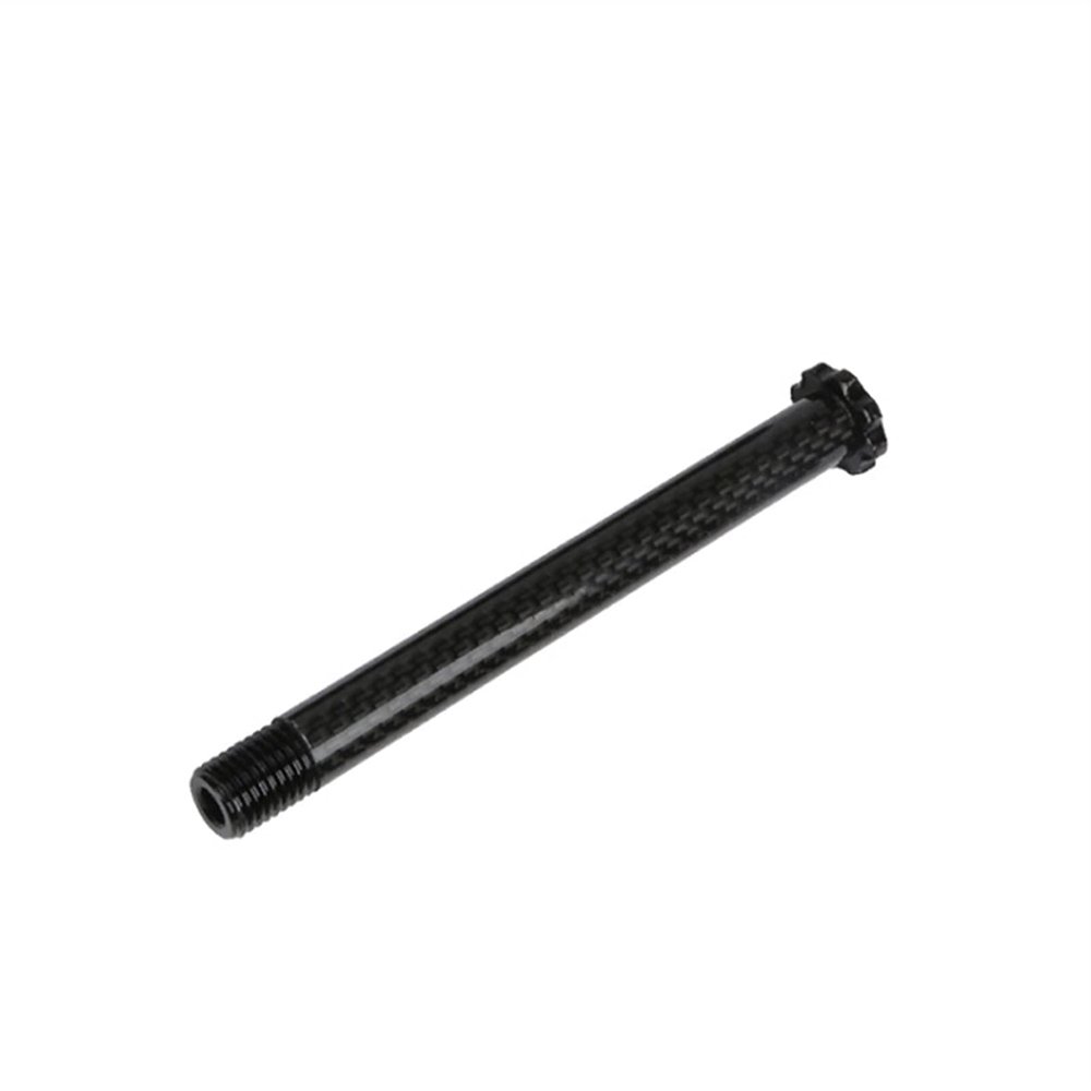 Aluminum alloy bicycle wheel Bicycle Front Hubs Tube 12mm Shaft Carbon Fiber Road Bike Quick Release Thru Axle Skewers Lightweight And Durable Wear-resistant lightweight and compact ( Color : Black )