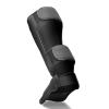 FIVING MMA Martial Arts Shin Guards  Padded, Adjustable Muay Thai Leg Guards with Instep Protection for Kickboxing/MMA Training and Sparring  Durable, Professional MMA Equipment (Black, Large) view 2