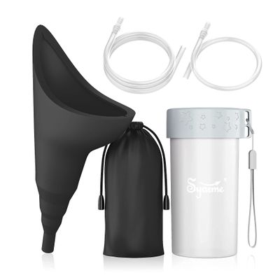 Female Urination Device,Portable Reusable Urinal Funnel with 10" & 31" Extension Tubes,Folding Storage, Suitable for Travel, Festivals, Camping, Traffic Jams,Includes Waterproof Bag, Waterproof Cup