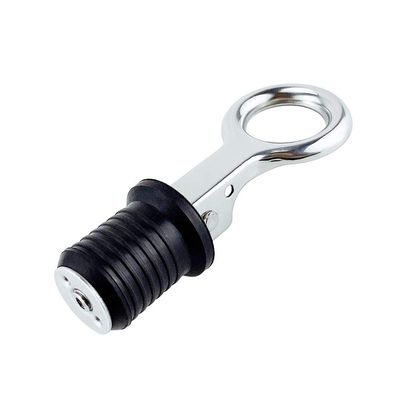 ihreesy Marine Drain Plug,304 Stainless Steel Snap Handle Marine Rubber Drain Plug Boat Drain Plug for 25mm/32mm Drain Hole,25mm