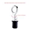 ihreesy Marine Drain Plug,304 Stainless Steel Snap Handle Marine Rubber Drain Plug Boat Drain Plug for 25mm/32mm Drain Hole,25mm view 2