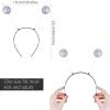 Sintege Halloween Alien Headband and Metallic Flared Pleated Skater Skirt for Costumes Supplies(Large Skirt,Silver) view 2