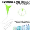 Female Urination Device,Portable Reusable Urinal Funnel with 10" & 31" Extension Tubes,Folding Storage, Suitable for Travel, Festivals, Camping, Traffic Jams,Includes Waterproof Bag, Waterproof Cup view 3
