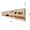 Youkang Climbing Fingerboard Pull Up Wood Climbing Fingerboard Grip Hand Board for Doorway Strength Trainer for Strengthening Fingers Hands and Wrists view 2