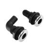 ihreesy 25mm Thru-Hull Connector,Bilge Drain Vent Thru Hull Mount with Stainless Steel Rims Bilge Pump Hose Thru Drain Connector for Marine Boat Yacht,Straight view 2
