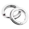 AMYSPORTS Stainless Steel Split Rings Saltwater High Strength Fishing Split Ring Line Connector Fishing Split Rings Freshwater Loop 100pcs 51lbs view 1